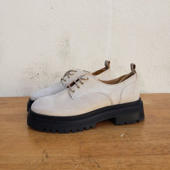 & Other Stories Chunky Suede Derby Shoes - Picture 7 of 12